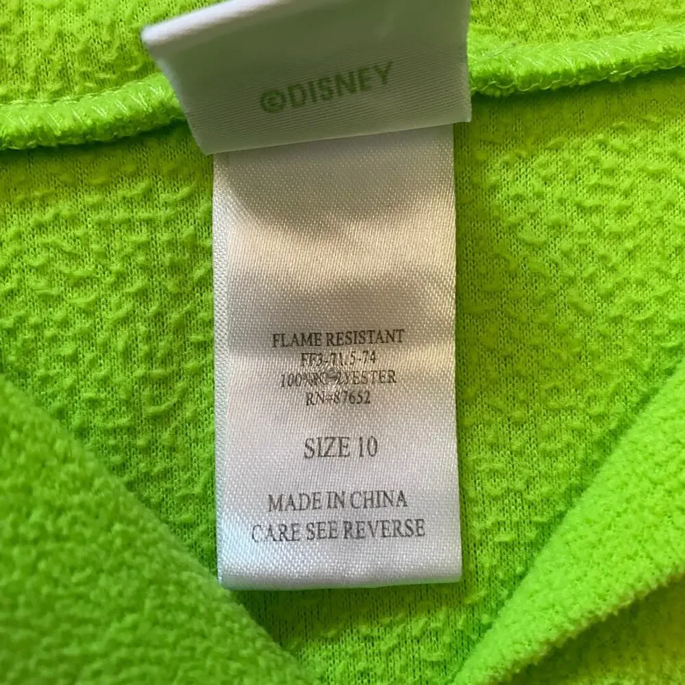 Disney Fairies Tinker Bell 2012 Hooded PJ Sleep Gown Dress Kids Sz 10 - Picture 7 of 10